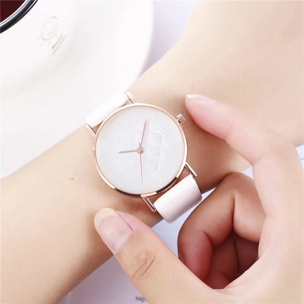 Топ роскошные женские часы-браслет модные женские часы под платье кожаный Аналоговый кварцевые наручные часы# YY Reloj Mujer Часы