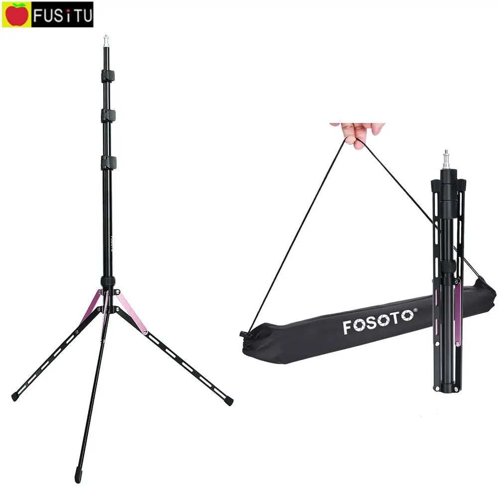 

Fusitu Photo Led Light Tripod Stand 1/4 Screw Bag Head Softbox For Photo Studio Ring Photographic Lighting Flash Umbrella LS-50C