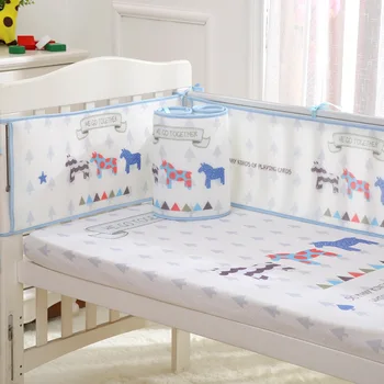 

Baby Bed Bumper Protector Comfortable Newborn Cot Crib Protection Bumper Cartoon Bed Sheet Bedding Infant Bedding Set