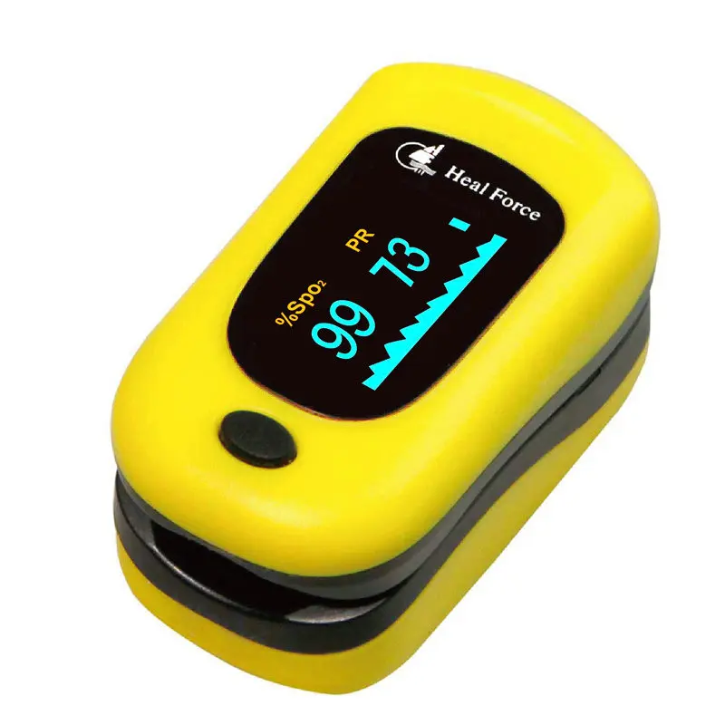 Heal Force Nail Pulse Heartbeat Monitor Color LCD Blood Oxygen Saturation Detector Blood Oxygen
