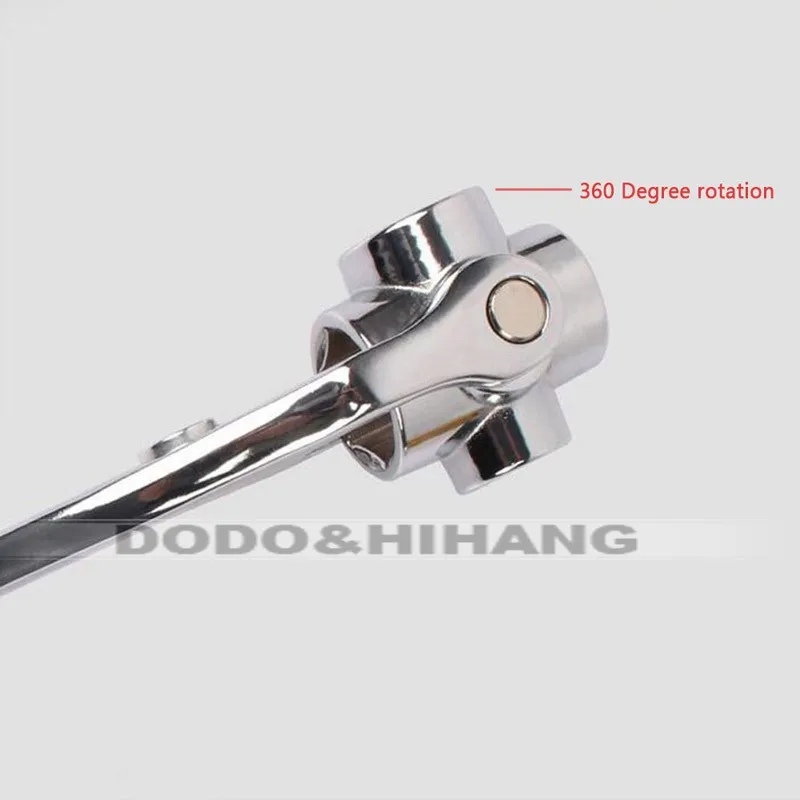 8 in1 univsersal head wrench a set of keys hexagons set socket flexible spanner wrench chrome vanadium hand tool (8) 