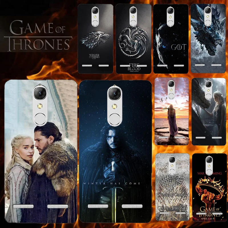 

Phone Case For Lenovo K6 K 6 K33a42 K33a48 5.0 inch Soft TPU Silicone Cover for Lenovo K6 Power for Game Of Thrones Seasons 8