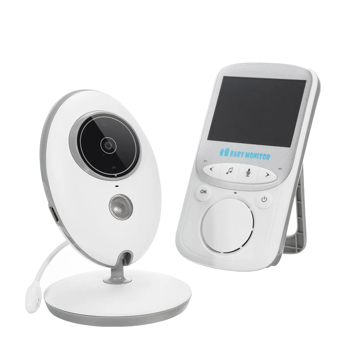 

2.4G Digital Wireless Baby Monitor White Noise Machine Night Vision LCD Audio Video Security Baby Sleep Monitors With Camera