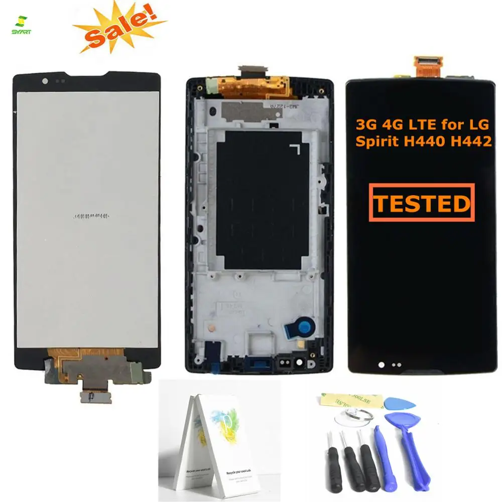 

Lcd Display 4.7" 3G 4G LTE for LG Spirit LCD Display H440 H442 LCD Touch Screen H422 H440N C70 for LG Spirit Display Replacement