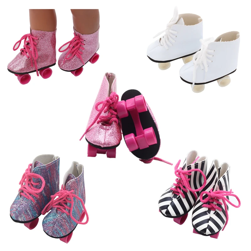 Zapatos de patinaje para bebé, moda para 43cm, para muñeca Reborn, Mini zapatos de 2020 cm, zapatos de patinaje de muñeca de 18 pulgadas, novedad de 7,5|Muñecas| - AliExpress