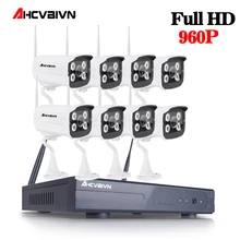 8CH Беспроводная NVR CCTV система 960P IP камера wifi Водонепроницаемая ИК ночного видения домашняя Камера видеонаблюдения комплект без HDD