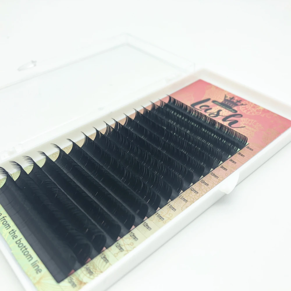 

Mix length 16Rows Faux mink individual eyelash extension cilia lashes extension for professionals soft mink eyelash extension