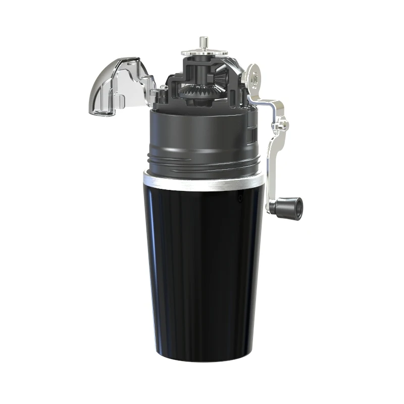 

Household Coffee Grinder Portable Travel Manual Coffee Grinder Adjustable Speed Mini Burr Grinders Flat Wheel Coffee Machine