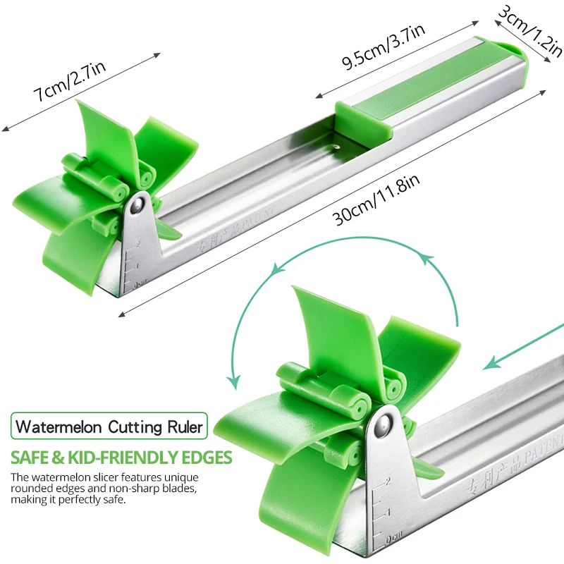 Арбуз слайсер фрукты дыня резак из нержавеющей стали фрукты инструменты арбуз кубики нож Кухня Gadets