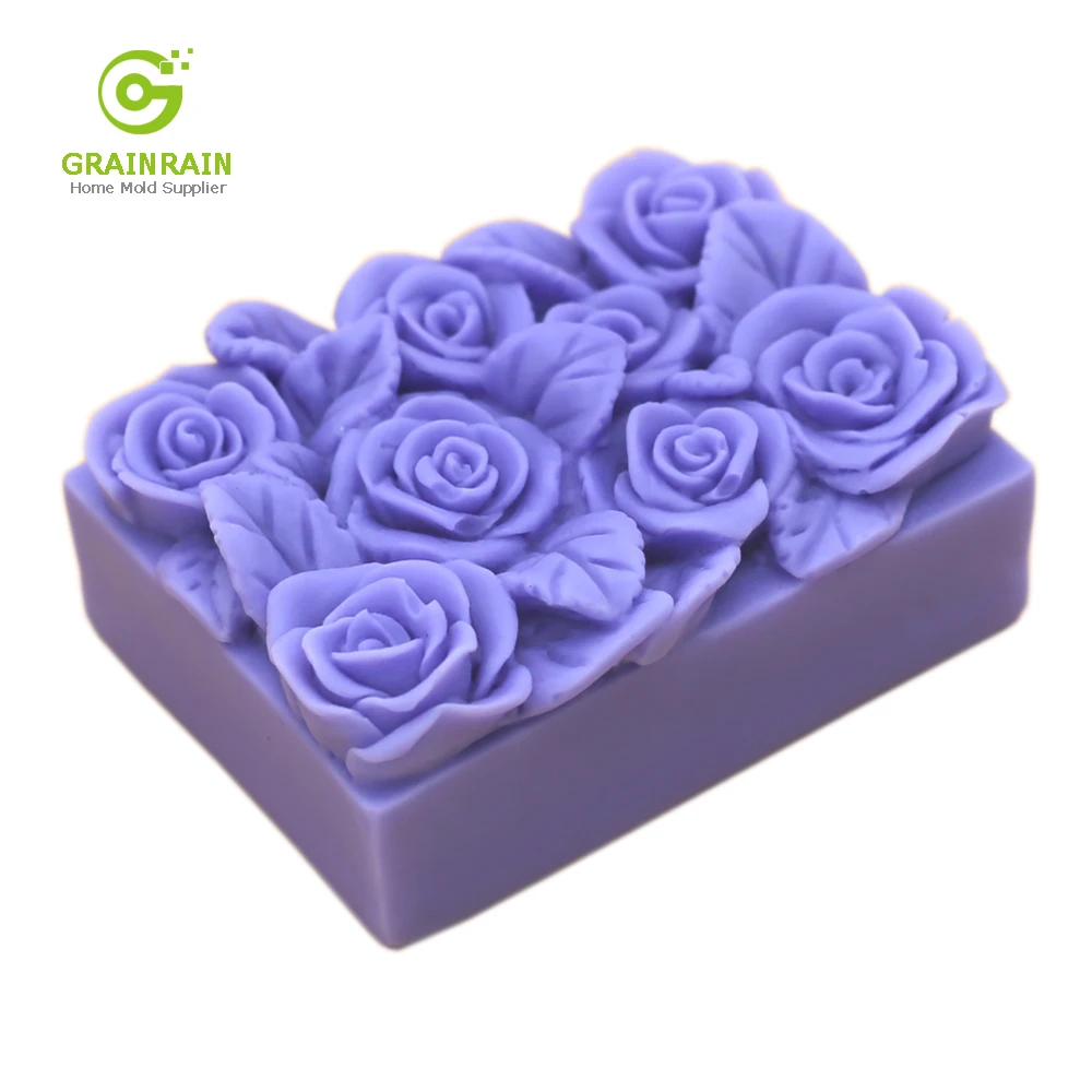 Flower Soap Molds for Soap Making Rectangle Silicone Soap Molds Flower Basket