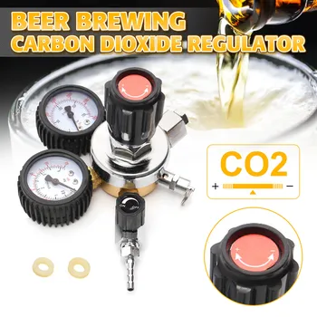 

CO2 Gas Bottle Regulator Carbon Dioxide CO2 Regulators Pressure Reducer For Beverage Beer W21.8 Double Gauge Regulator