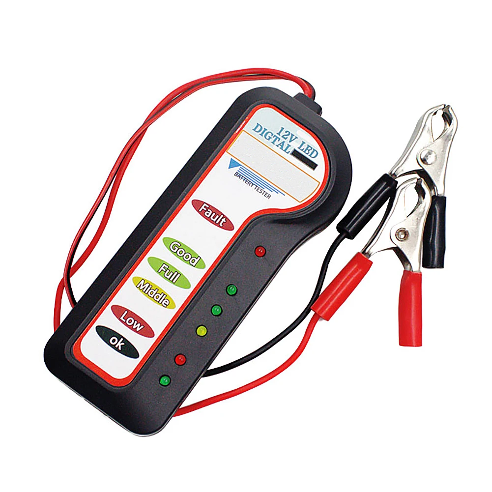 

12V Car Battery Tester Diagnostic Tool Alternator Voltage Automobile Vehicle Battery Scanner