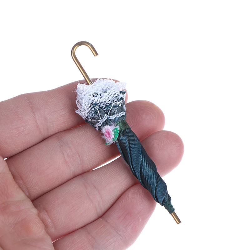 

1PCS 1/12 Lady Dollhouse Lace Umbrella Miniature Royal Gift Decoration Birthday Girl Kids Toys Dollhouse Accessories