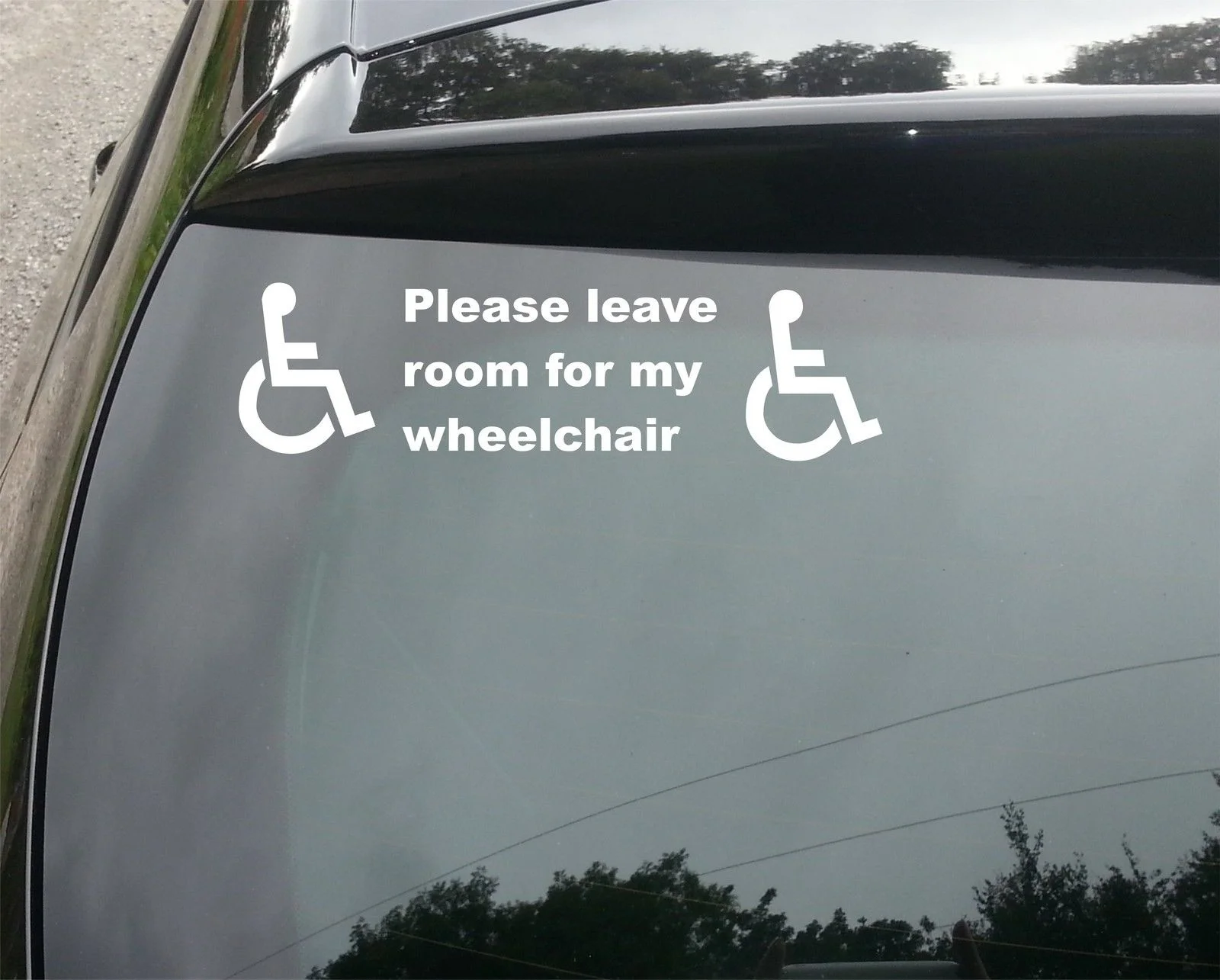 

Disabled sign Disability Mobility window STICKER/ VINYL DECAL 15cm