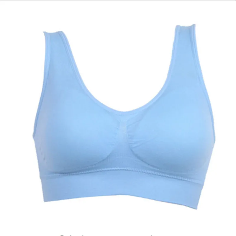 S-XXXL Women Girls Padded Seamless genie Bra fitness Rimless sleep double layer Vest Tops Plus Size bra 7 color