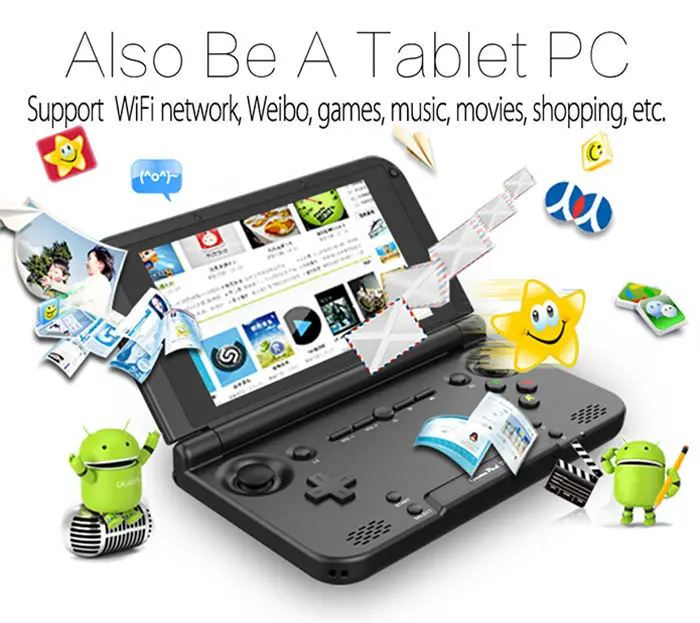 

DHL FedEx delivery Newest 5 inch GPD XD android game console gamepad handled console High performance 2G 16G for psp games