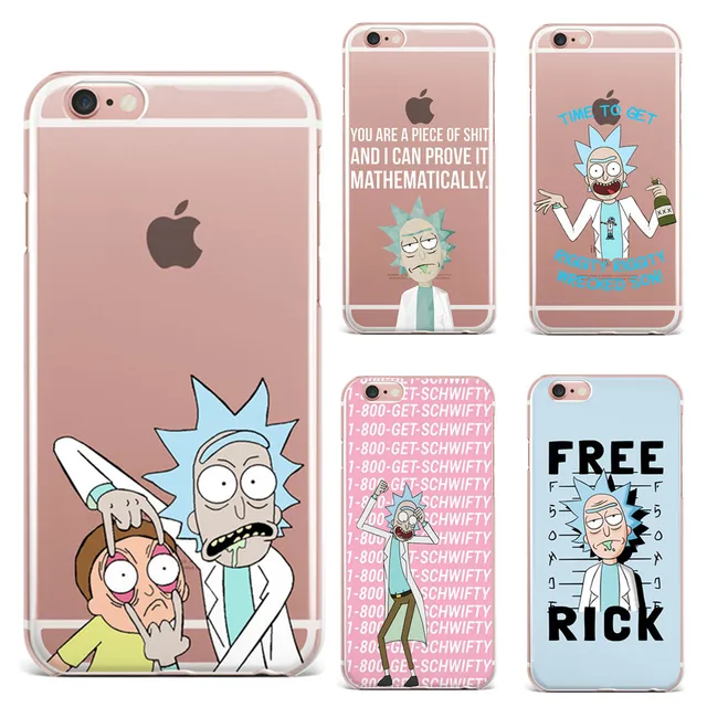 For Fundas iPhone 6 Case SE 5S 6 6S 7 8 Plus Rick And
