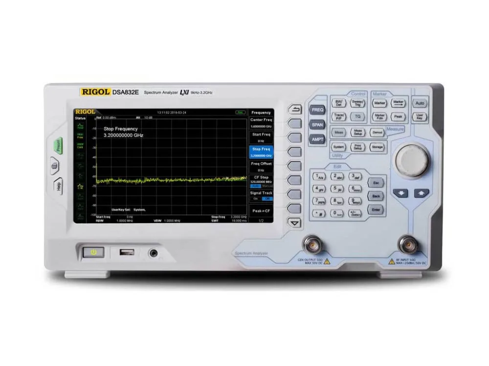 Анализатор спектра Rigol DSA832E-TG(9 кГц до 3,2 ГГц) с генератором слежения