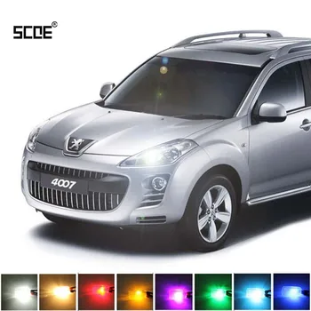 

For Peugeot 4007 4008 5008 1007 SCOE 2015 Halloween 2X 12SMD LED Front Parking Light Front Side Marker Light Source Car Styling