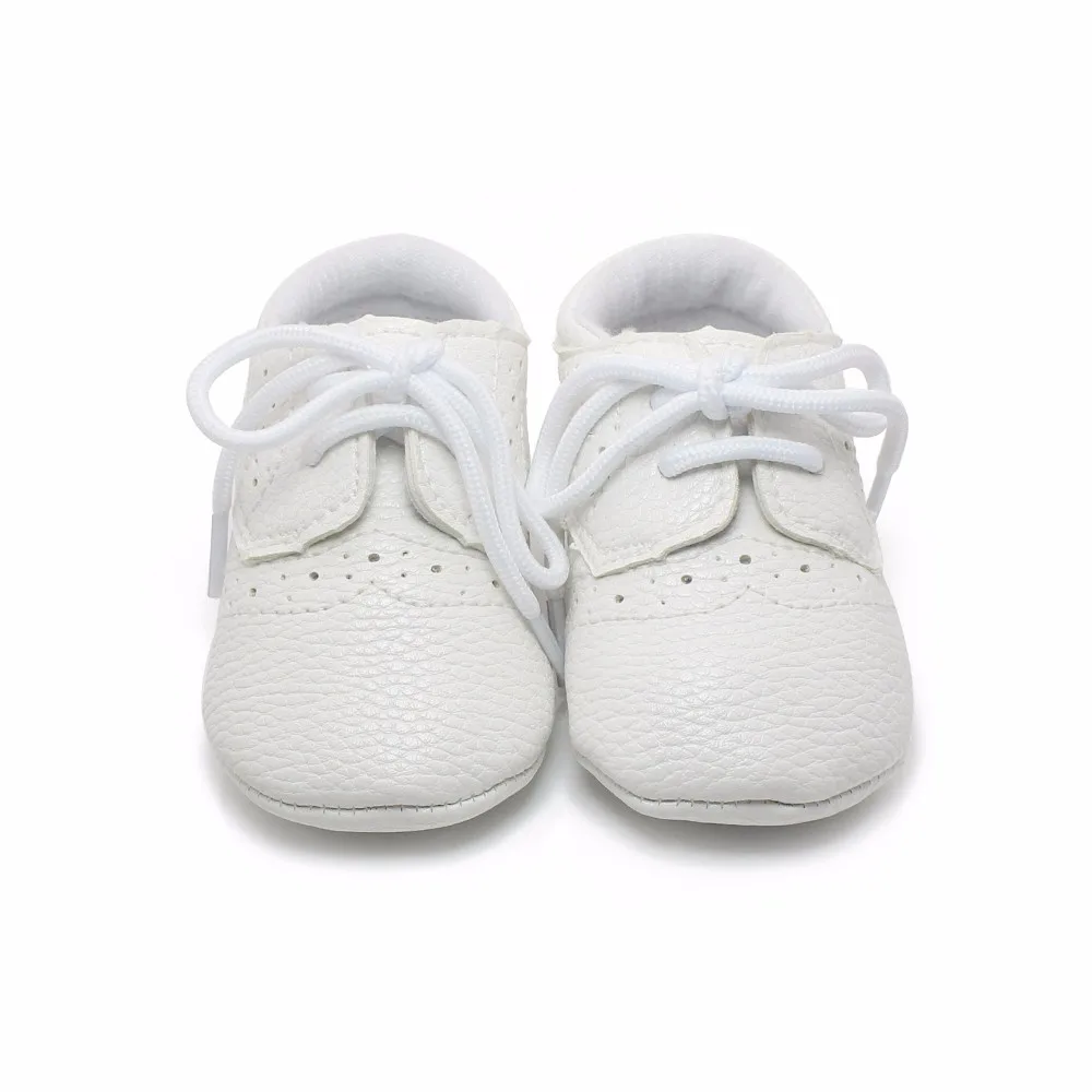 Высокое качество новорожденных детская кожаная обувь на шнуровке с нескользящей подошвой для детей ясельного возраста обувь для мальчика с фабрики, для тех, кто только начинает ходить