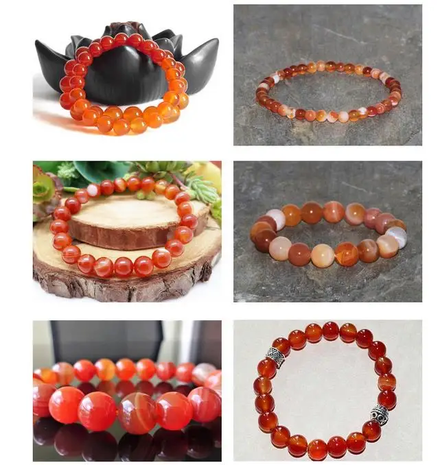 Натуральный Красный carnelian, круглые бусины для изготовления ювелирных изделий 15 дюймов рукоделие ювелирные бусины для браслетов Цепочки и ожерелья делая 6 мм 8 мм 10 мм