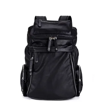 

Man new fashion holographic business pu Backpack school laptop geometric Leisure Time Both Shoulders Package Computer mochila