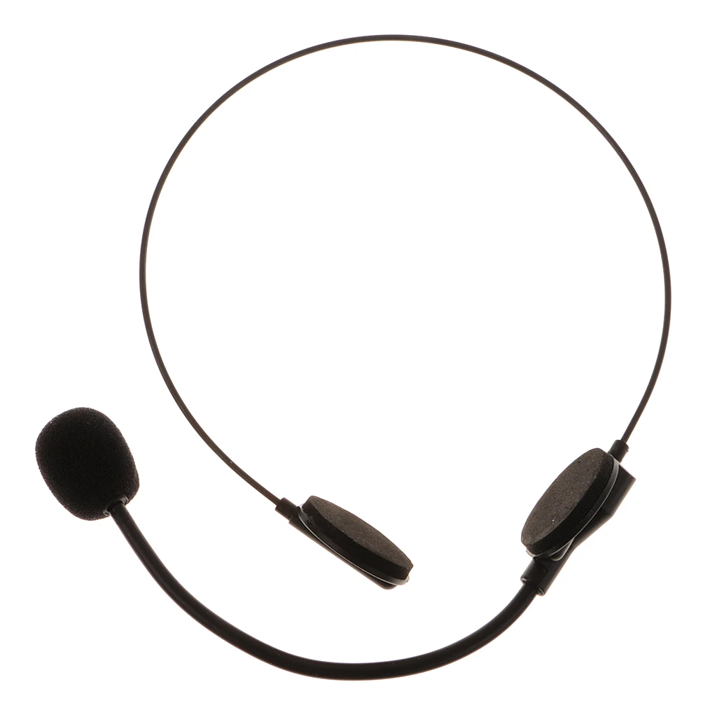 Novelty Black Mic Microphone Headset Toy Halloween Party Fancy Dress