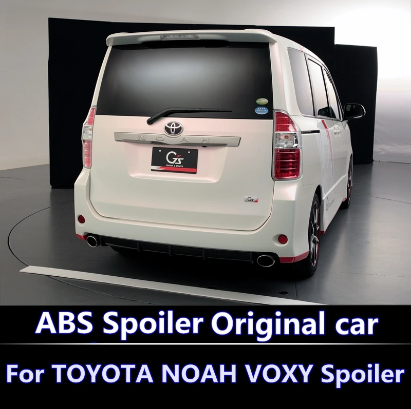 

For TOYOTA NOAH VOXY Spoiler 2010-2012 TOYOTA NOAH VOXY High Quality ABS Material Car Rear Wing Primer Color Rear Spoiler