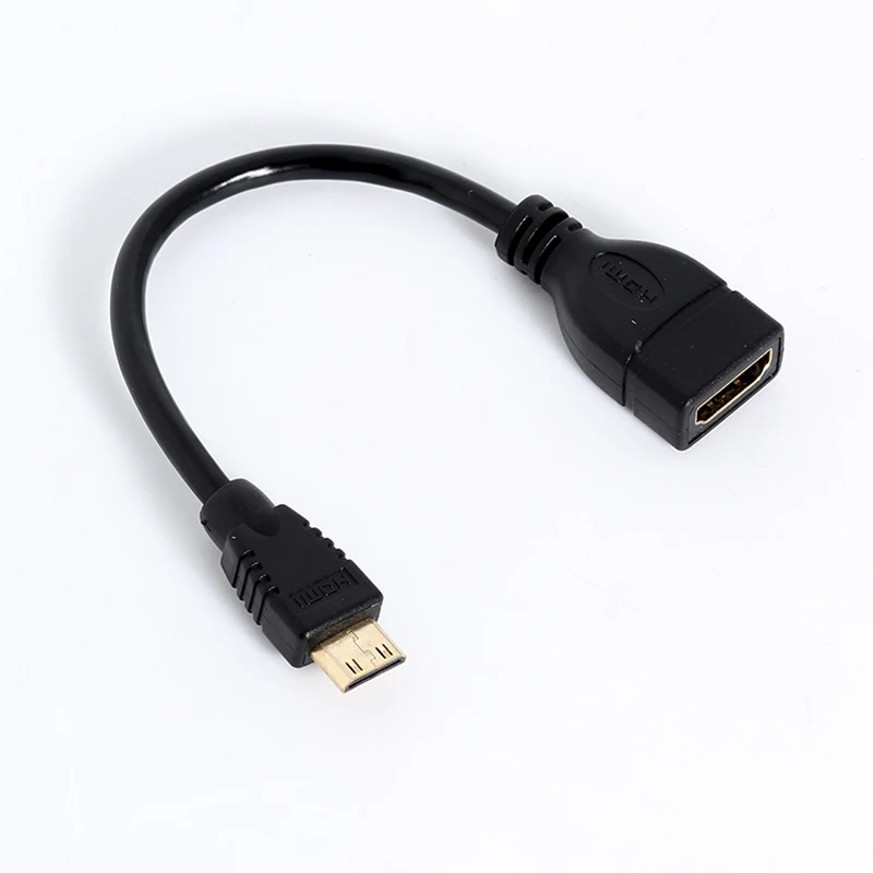

Mini HDMI Male to HDMI Female Cable High Speed Converter Adapter Extension Adapter Connector HDMI 1.4 1080P Cable Cord Wire Line