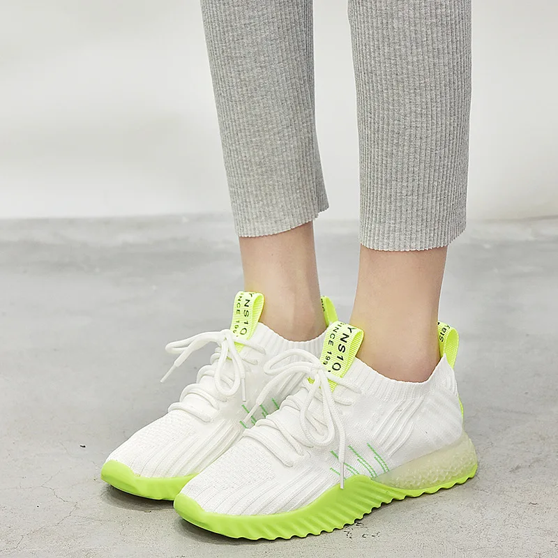 

2019 Ladies Outdoor Mesh Sneakers Lightweight and comfortable running platform casual shoes Women Running Shoes KA-69