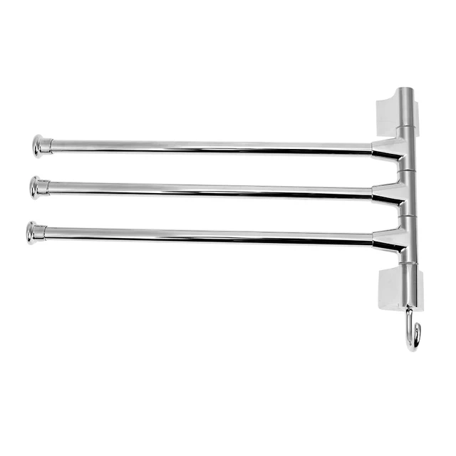 2 Types Wall Mounted Towel Bars Stainless Steel Swivel Holder 2 Types Wall Mounted Towel Bars Stainless Steel Swivel Holder Rack Rail 180 Rotation