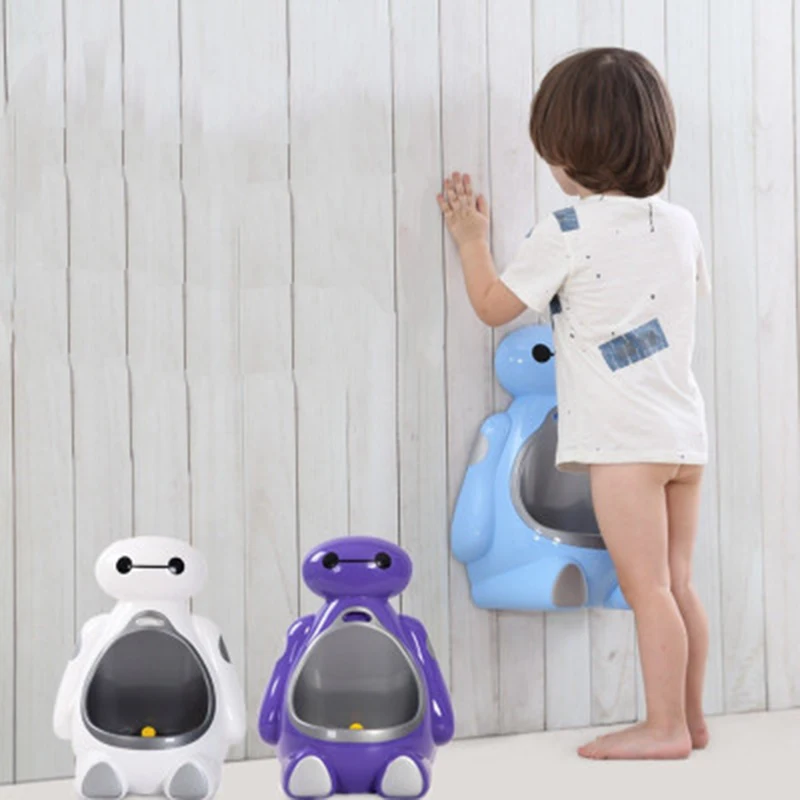 

Baby Cute Cartoon Boy Potty Infant Training Toilet Potty Standing Toilet Urinal Potty Child Multifunction Wall-Mounted Hook Pots