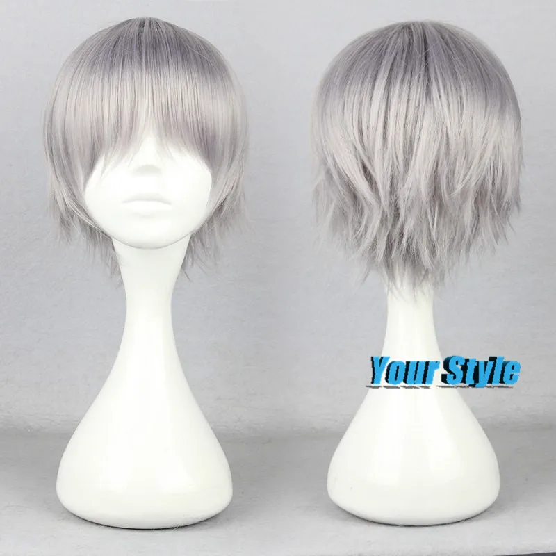 30CM Synthetic Short Pixie Boy Cut Hairstyles Gray / Grey Hair Styles 30CM Synthetic Short Pixie Boy Cut Hairstyles Gray / Grey Hair Styles