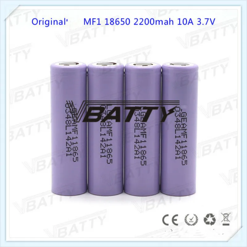 100% оригинал для LG MF1 18650 2200mah батарея 18650MF1 3 7 V разрядка 10A литий-ионная