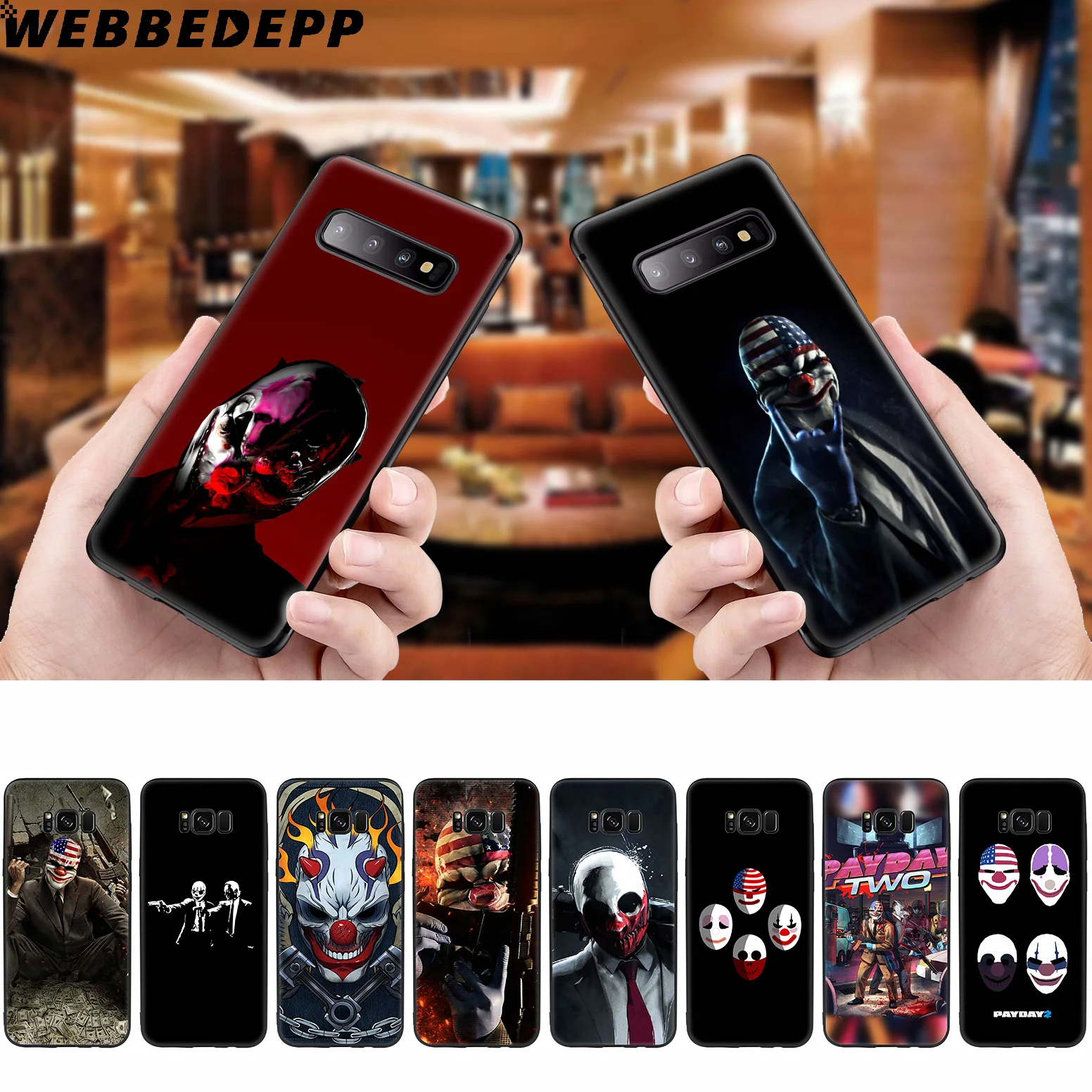 WEBBEDEPP Payday 2 игровой мягкий чехол для Samsung Galaxy S10 S10e S9 S8 Plus S7 S6 Edge &amp J6 2018 Note 10 9 8 |