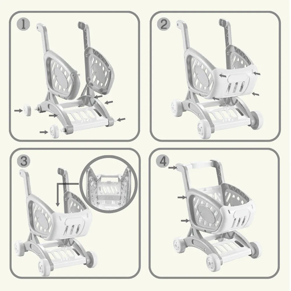 Креативные мини-детские тележки, имитация тележки для покупок, фрукты, овощи, ролевые игры, игрушки, коляски для девочек, детский подарок# g4