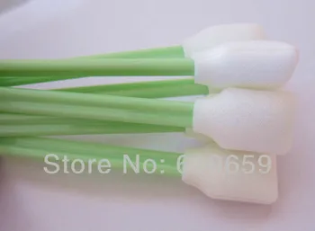 

Free Shipping - 200 pcs plastic cleaning stick brush swab with foam head compatible with eco-solvent and Water ink