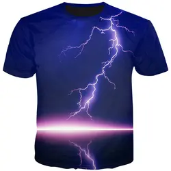 YFFUSHI 2019 лето 3d футболки для мужчин Flash Lightning 3d принт мужские футболки 3d Топы Пуловер крутые футболки для мужчин Уличная Одежда большого