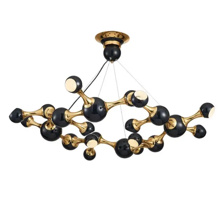 Postmodern retro industrial chandelier cafe restaurant living room modern minimalist creative personality magic bean | Лампы и