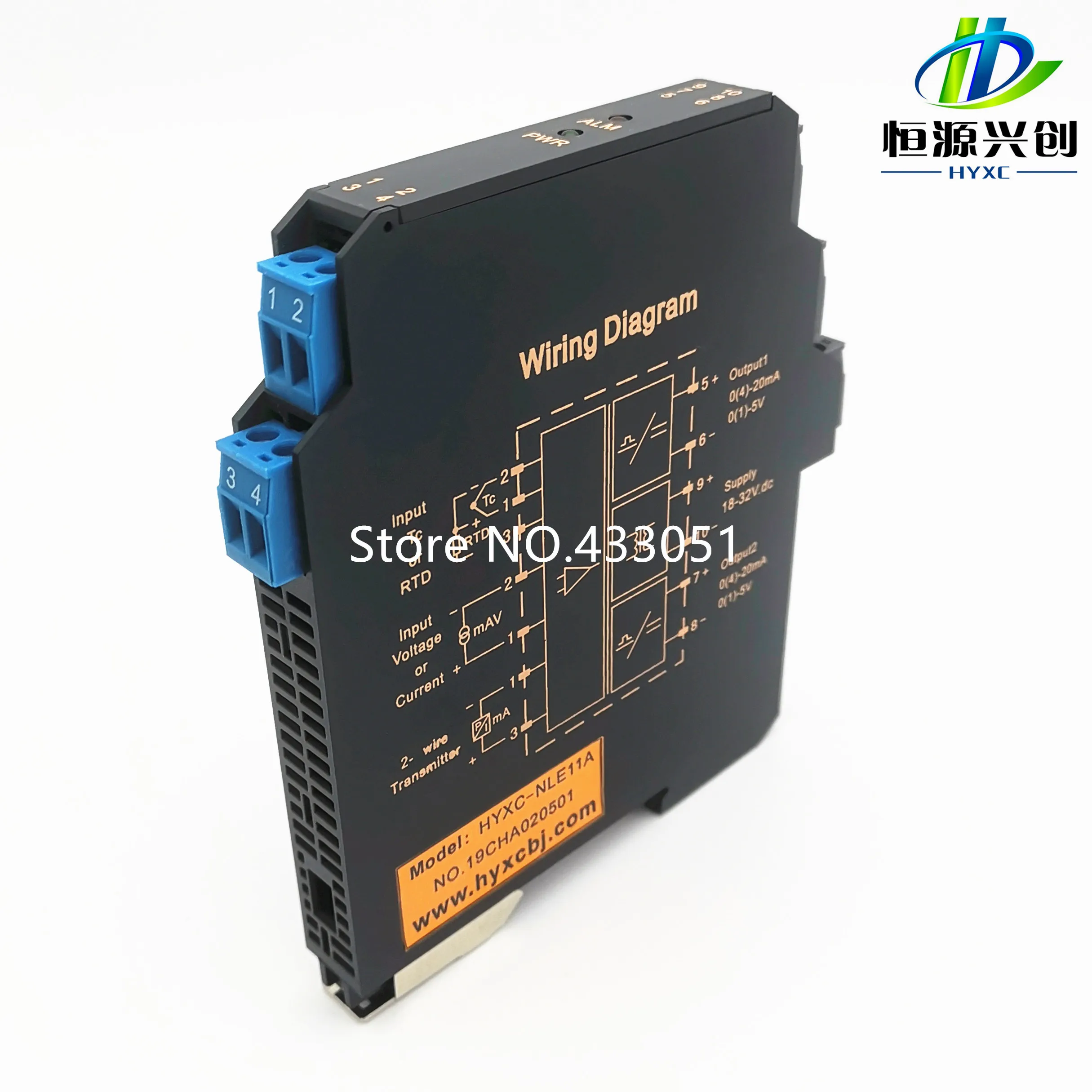 Ultra-thin signal isolation transmitter current voltage transmitter multi-input multi-output 4-20MA 0-5V 0-10V power supply