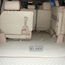 Высоко Качественные маты! Полный набор автомобильных ковриков для багажника Toyota Land Cruiser 100 2007-1998 7 мест водонепроницаемые коврики для багажника