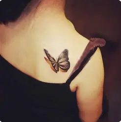 10 шт. Оптовая Водонепроницаемый Временная подделка флеш-тату хна для татуировки наклейки Taty tatto 3D бабочка клуб SYA061