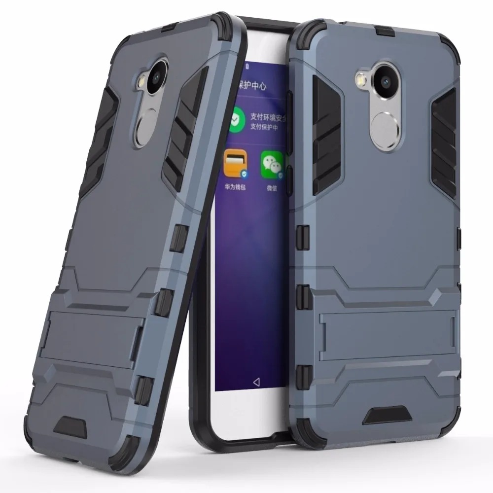

Cover Case for Huawei Honor 6A Shockproof Rubber Robot Armor Holder Phone Case Honor 6A Pro