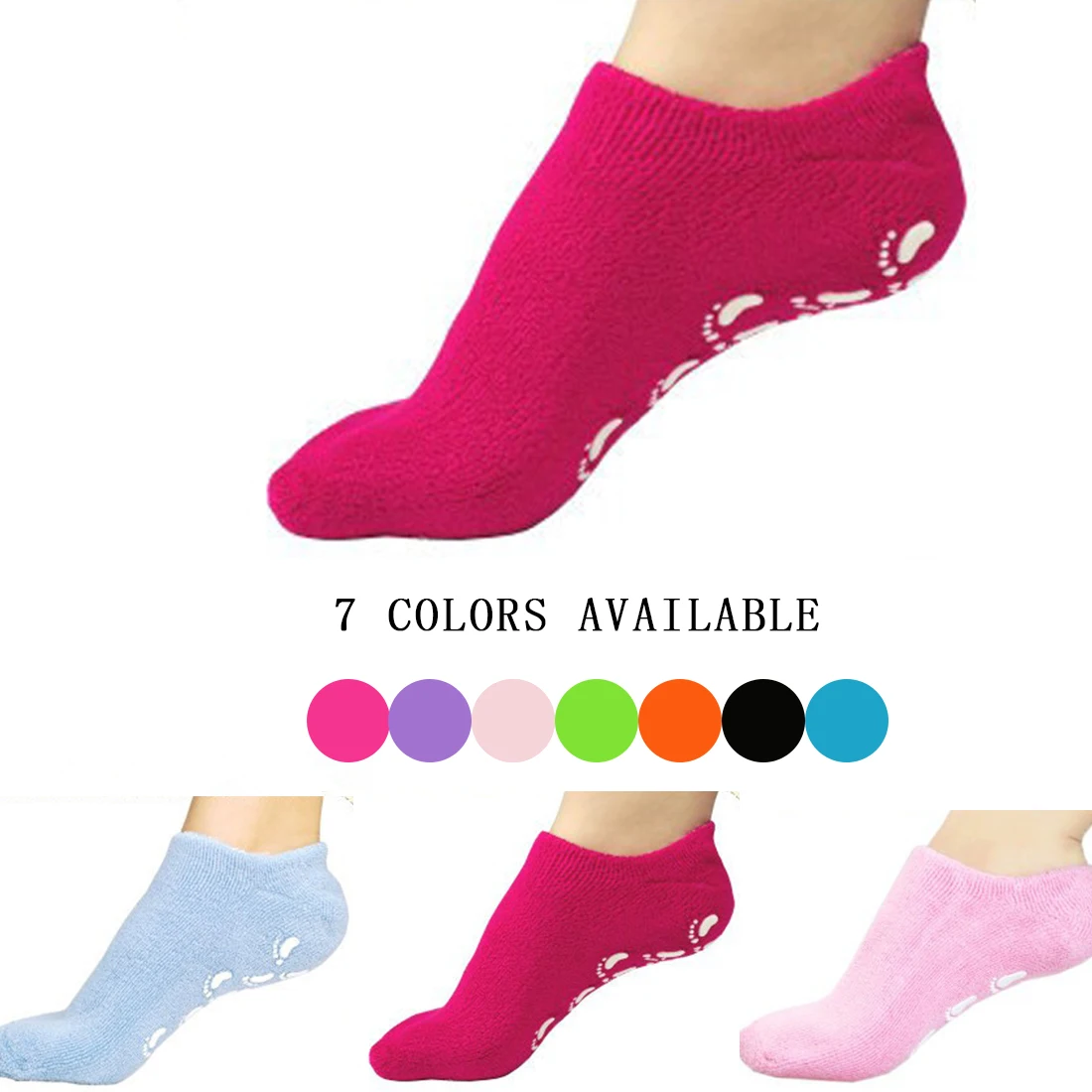 

High Quality 7 Colors gel Spa Feet Socks Sleeve Essential Oil Anti-cracking Sleeve Crack Socks Hydrating Tender Foot Health Care