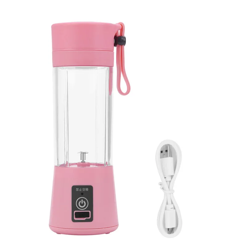 Быстрый двигатель портативный электрическая соковыжималка блендер фруктовый молочный Комбайн кухонный USB Перезаряжаемый многофункциональный соковыжималка 49 - Цвет: Pink