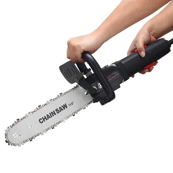 

11.5 Inch Portable Cutting Machine Angle Grinder Power Conversion Chainsaw Converter Woodworking Tool