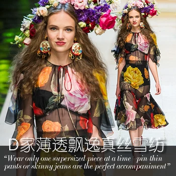 

Summer perspective silk fabric dress fabric printing silk tulle fabric silk chiffon fabric wholesale silk cloth