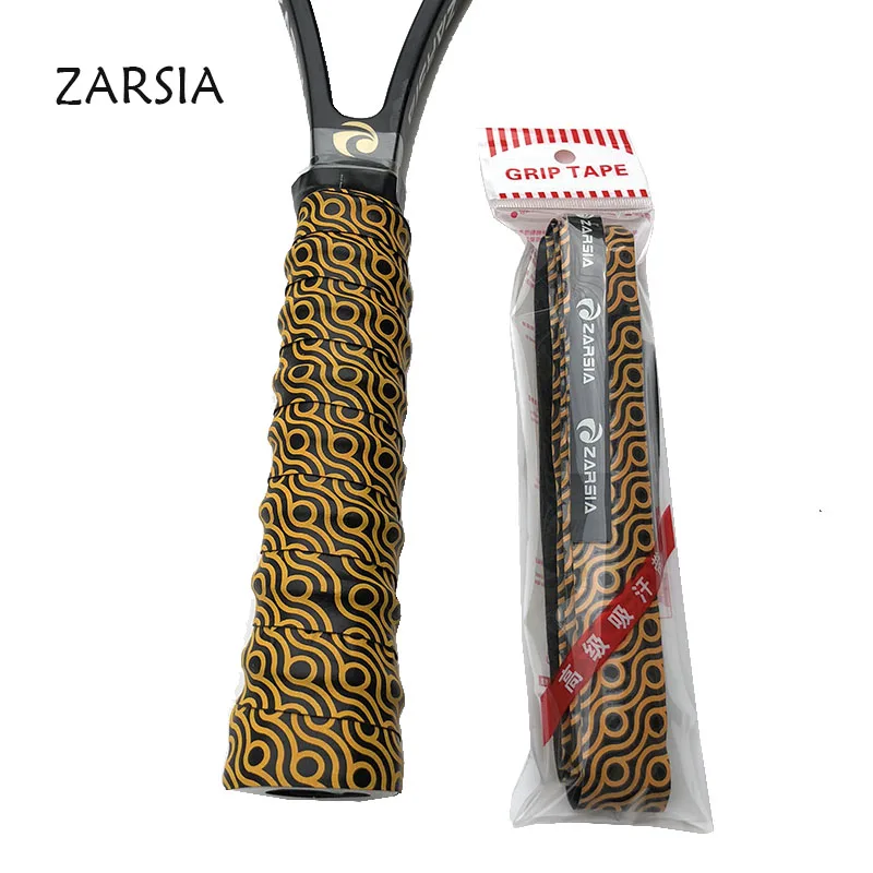 التجزئة 3 قطعة ZARSIA إيفا-عارضة الطباعة الريشة قبضة مضارب التنس overgrips الاسكواش مضرب العصابات الصيد ركب القبضات