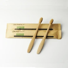 2 шт. очень тонкая ручка бежевый бамбук Зубная щётка дерева Новинка бамбука мягкой щетиной головчатого бамбуковое волокно деревянной ручкой