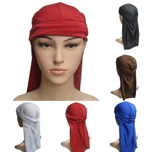 6 цветов удобные байкерские головные повязки Skullcap для девочек мужские повязки длинные мягкие 1 шт. регулируемые Новые Модные Элегантные спандекс эластичные